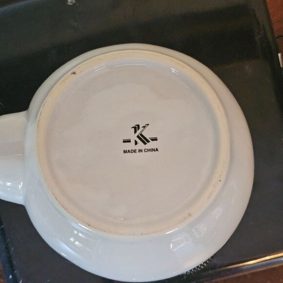 Maneki Neko Lucky Cat Ceramic Tea Set Teapot Cups Tray Handles Made In China - Picture 5 of 16